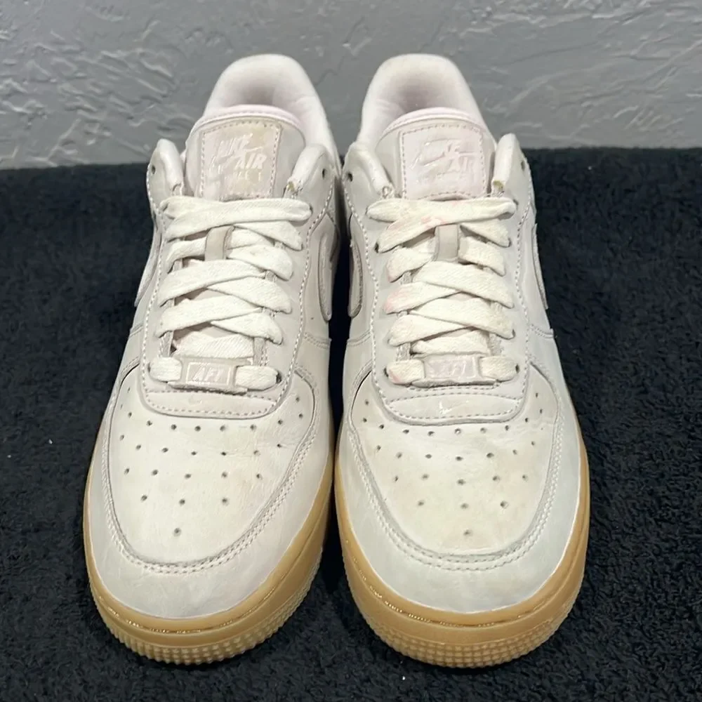 🔥‎ NIKE Air Force 1 Low PRM MF Pearl Pink /Gum Women Sz 7.5 - EXCELLENT